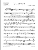 Quatuor - Flûte, hautbois, clarinette et basson - VILLA-LOBOS